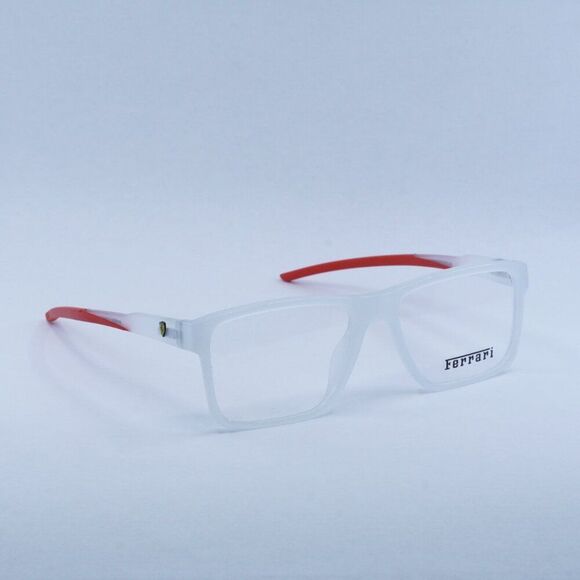 🕶️ New Ferrari Scuderia FZ8007U 505 Eyeglasses - Transparent Grey Frame - Picture 7 of 9